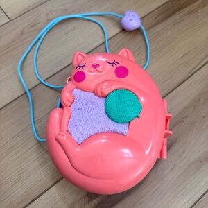 Polly Pocket Starring Shani Cuddly Cat Purse Compact